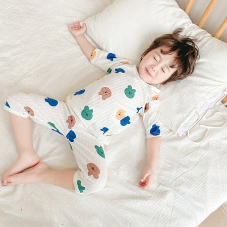 OUTAD Kids Pajamas Set Infants Boys Girls Cartoon Print Clothes Spring Autumn Toddler Cotton 3/4 Sleeve Tops +long Pants Suit 2pcs
OUTAD Kids Pajamas Set Infants Boys Girls Cartoon Print Clothes Spring Autumn Toddler Cotton 3/4 Sleeve Tops +long Pants Suit 2pcs