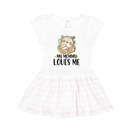 Inktastic Cute Sloth My Mommy Loves Me Gift Toddler Girl Dress