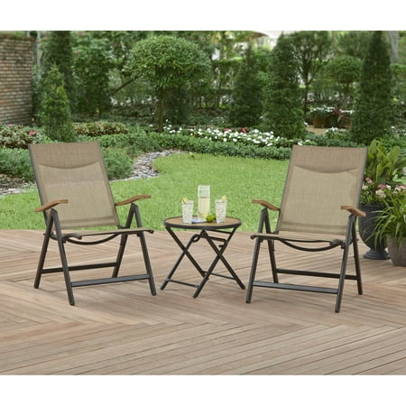 Better Homes and Gardens Quail Ridge 3-Piece Folding Bistro Set