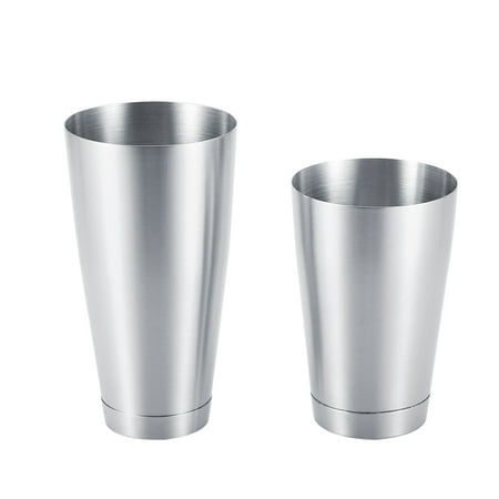 

Cocktail Shaker Stainless Steel Sturdy Durable Cocktail Cup Shaker Bar Home Kitchen Tool – Essential Bar Tools Metal Tins Cocktail Shaker Set for Bartender [Stainless Steel Primary Color]