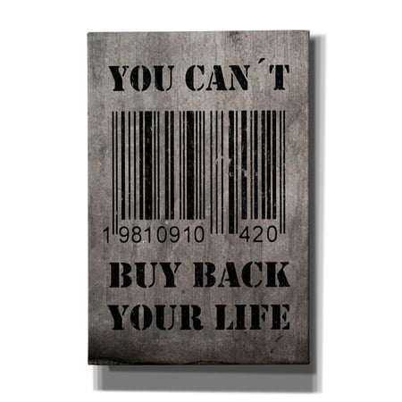 Cortesi Home "You Can't Buy Back Your Life" by Nicklas Gustafsson, Giclee Canvas Wall Art, 40"x60"