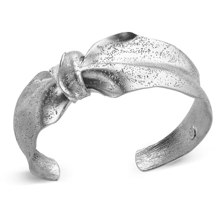 Bow Cuff Bracelet in Sterling Silver