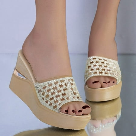 Women S Slippers Summer Women’S Fashion Wedges Open Toe Beach Shoes Roman Slippers Sandals Shoes For Women Pu Gold 37
Women S Slippers Summer Women’S Fashion Wedges Open Toe Beach Shoes Roman Slippers Sandals Shoes For Women Pu Gold 37