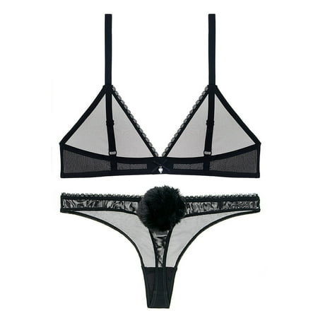 Varsbaby Women s Sexy Lace See Through Underwear Wirefree Bras and Low Waist Panty Set
Varsbaby Women s Sexy Lace See Through Underwear Wirefree Bras and Low Waist Panty Set