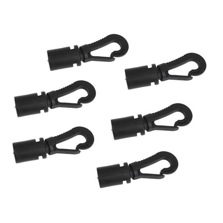 6 Pieces Durable Nylon / Shock Cord Hook Terminal End for