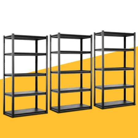 Set of 3 Raybee Storage Shelves for Garage Adjustable Basement Storage Shelves 2000lbs Heavy Duty Industrial Metal Shelving Unit for Home Kitchen Pantry Warehouse Black
Set of 3 Raybee Storage Shelves for Garage Adjustable Basement Storage Shelves 2000lbs Heavy Duty Industrial Metal Shelving Unit for Home Kitchen Pantry Warehouse Black
