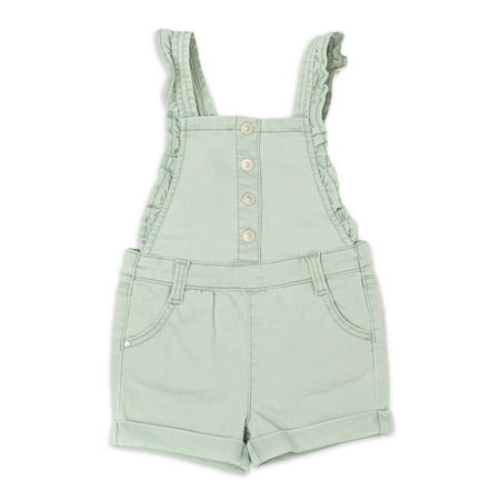 Wonder Nation Toddler Girls Ruffle Shortall Sizes 2 Toddler-18 Months