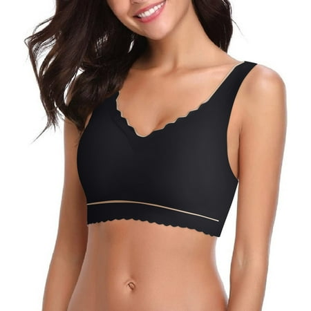 Hunpta Sports Bras For Women Wire-Free Bralettes For Women Comfort Bra Everyday Bra V Neck Soft Lightweight Womens Basic Bra
Hunpta Sports Bras For Women Wire-Free Bralettes For Women Comfort Bra Everyday Bra V Neck Soft Lightweight Womens Basic Bra
