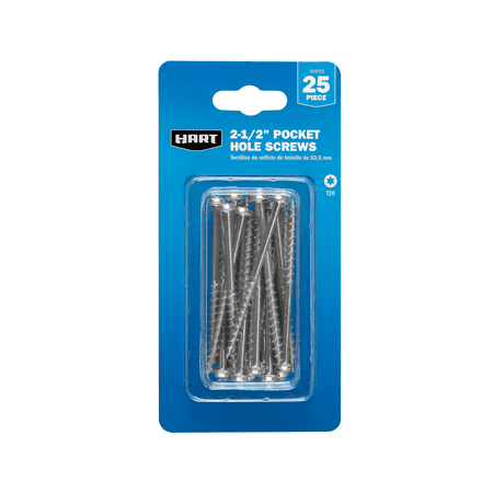 HART 2-1/2-inch Pocket Hole Screws T20