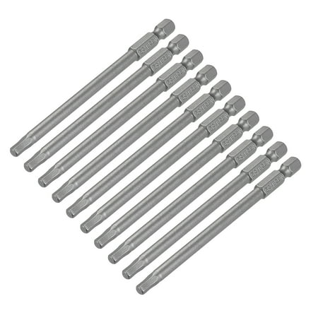 1/4-Inch Hex Shank 100mm Length Hex Head H4 Magnetic Screw Driver S2 Screwdriver Bits 10 pcs
1/4-Inch Hex Shank 100mm Length Hex Head H4 Magnetic Screw Driver S2 Screwdriver Bits 10 pcs