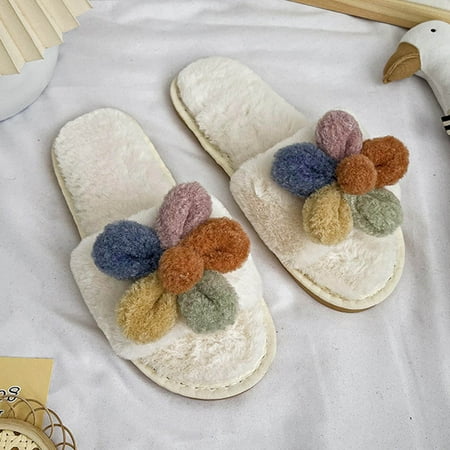 YOTAMI Sandals for Women 2022 Women s Fuzzy Slippers Plush Sandals Cozy Furry Slides Soft Warm House Shoes Flower White
YOTAMI Sandals for Women 2022 Women s Fuzzy Slippers Plush Sandals Cozy Furry Slides Soft Warm House Shoes Flower White
