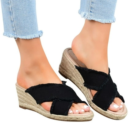 Cathalem Heel Platform And Sandals Summer Fashion Strap Spring Women Wedge Women s sandals Casual Sandals for Women Black 6.5
Cathalem Heel Platform And Sandals Summer Fashion Strap Spring Women Wedge Women s sandals Casual Sandals for Women Black 6.5