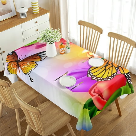Butterfly Rectangle Tablecloth Washable Tablecloth Reusable Polyester Table Cover for Kitchen Dining Party Patio Dinner Banquet
Butterfly Rectangle Tablecloth Washable Tablecloth Reusable Polyester Table Cover for Kitchen Dining Party Patio Dinner Banquet