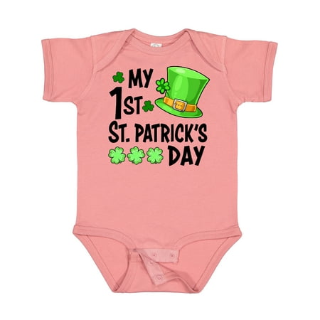 Inktastic My 1st St. Patrick s Day Green Top Hat and Clovers Gift Baby Boy or Baby Girl Bodysuit
Inktastic My 1st St. Patrick s Day Green Top Hat and Clovers Gift Baby Boy or Baby Girl Bodysuit