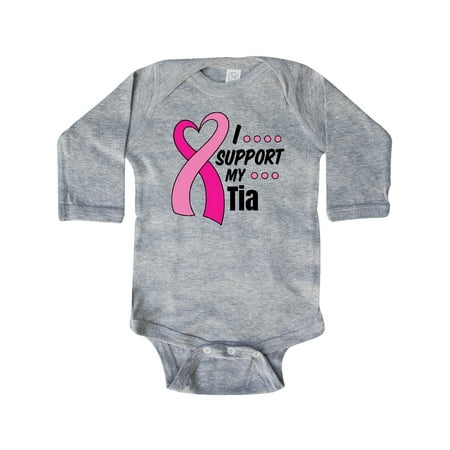 Inktastic Breast Cancer Awareness I Support My Tia with Pink Ribbon Gift Baby Boy or Baby Girl Long Sleeve Bodysuit
Inktastic Breast Cancer Awareness I Support My Tia with Pink Ribbon Gift Baby Boy or Baby Girl Long Sleeve Bodysuit