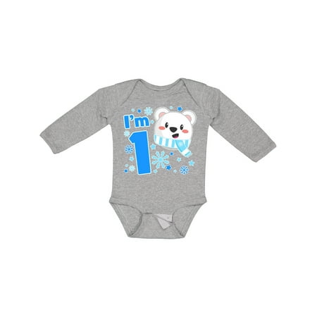 Inktastic I m One- Cute Polar Bear First Birthday Gift Baby Boy or Baby Girl Long Sleeve Bodysuit
Inktastic I m One- Cute Polar Bear First Birthday Gift Baby Boy or Baby Girl Long Sleeve Bodysuit