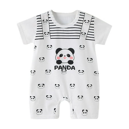 TFEOQRY Infant Baby Boys Girls Jumpsuit Soft Rompers Thin and Cute Cartoon Animal Print Comfortable Cotton Bodysuit Round Neck Short Sleeved Onesie Clothes White
TFEOQRY Infant Baby Boys Girls Jumpsuit Soft Rompers Thin and Cute Cartoon Animal Print Comfortable Cotton Bodysuit Round Neck Short Sleeved Onesie Clothes White