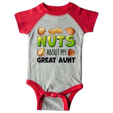 Inktastic Nuts About My Great Aunt Peanut Almond Pistachio Gift Baby Boy or Baby Girl Bodysuit
Inktastic Nuts About My Great Aunt Peanut Almond Pistachio Gift Baby Boy or Baby Girl Bodysuit