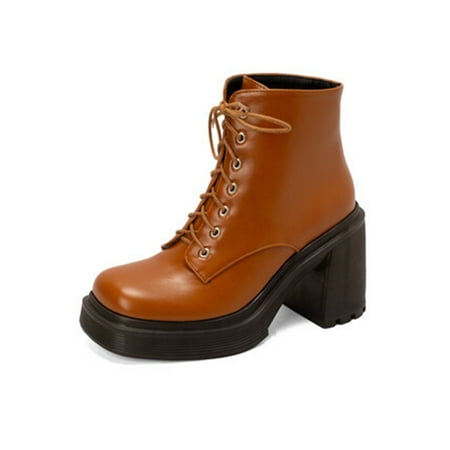 Zodanni Womens Non-Slip Short Bootie Outdoor Fashion Square Toe Ankle Boots Breathable Lace Up Brown 7.5
Zodanni Womens Non-Slip Short Bootie Outdoor Fashion Square Toe Ankle Boots Breathable Lace Up Brown 7.5