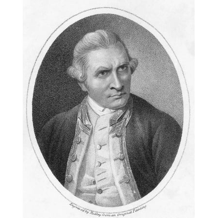 Captain James Cook English Explorer Rolled Canvas Art - Science Source (18 x 24)