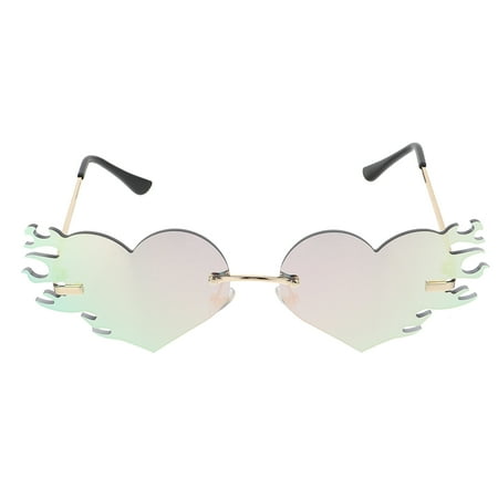 NICEXMAS 1 Pair Interesting Heart Sunglasses Heart Shaped Glasses Rimless Sunglasses
NICEXMAS 1 Pair Interesting Heart Sunglasses Heart Shaped Glasses Rimless Sunglasses