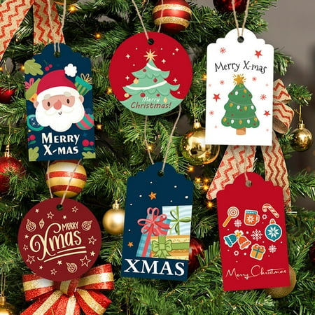 48Pcs Christmas Tag Festive Exquisite Ornamental DIY Cartoon Painted Christmas Pendant for Home Paper Clear
48Pcs Christmas Tag Festive Exquisite Ornamental DIY Cartoon Painted Christmas Pendant for Home Paper Clear