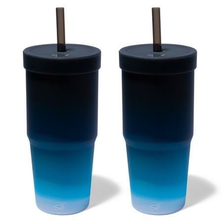 Silipint: Silicone 32oz Straw Tumblers: 2 Pack Moon Beam - Reusable Unbreakable Cup Flexible Hot/Cold Airtight Lid
Silipint: Silicone 32oz Straw Tumblers: 2 Pack Moon Beam - Reusable Unbreakable Cup Flexible Hot/Cold Airtight Lid