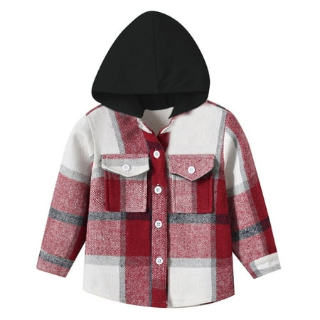 Kids Clothing Toddler Boys Girls Shirt Coat Jacket Plaid Long Sleeve Kids Tops Hooded Outwear
Kids Clothing Toddler Boys Girls Shirt Coat Jacket Plaid Long Sleeve Kids Tops Hooded Outwear