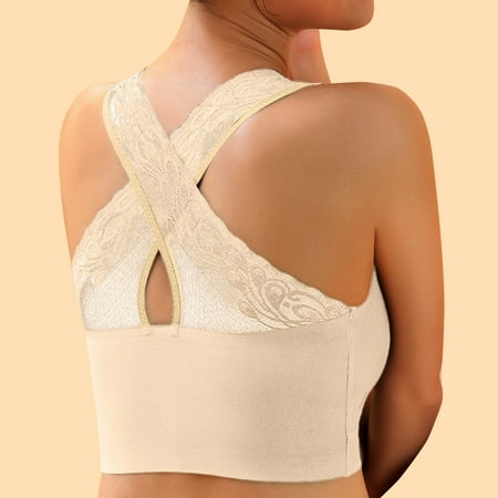 MIARHB Women New Sexy Plus Size Back Lace Cross Vest Lingerie No Underwire Underwear Bra
MIARHB Women New Sexy Plus Size Back Lace Cross Vest Lingerie No Underwire Underwear Bra