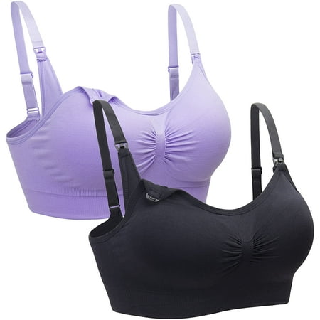 Womens Seamless Sleep Nursing Bra for Breastfeeding Clip Down Maternity Bras Pack of 2
Womens Seamless Sleep Nursing Bra for Breastfeeding Clip Down Maternity Bras Pack of 2