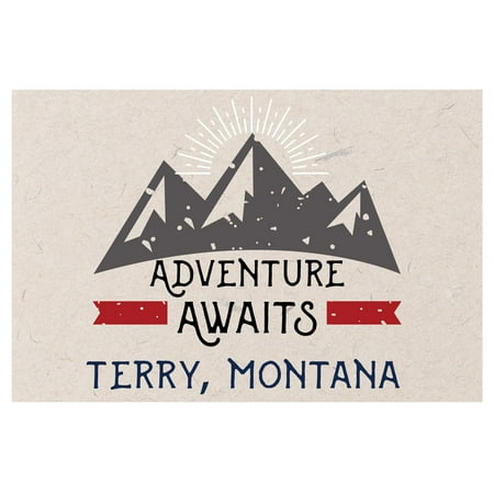 Terry Montana Souvenir 2x3 Inch Fridge Magnet Adventure Awaits Design