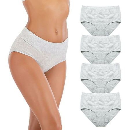 FOCUSSEXY Women s Underwear Cotton Stretch Thong 4 Pcs Underwear Full Coverage Panty High Waist Briefs
FOCUSSEXY Women s Underwear Cotton Stretch Thong 4 Pcs Underwear Full Coverage Panty High Waist Briefs