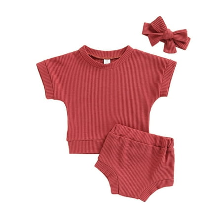 Bullpiano 3Pcs Baby Short Sleeve Solid Tee Tops+Shorts+Headband Set Newborn Summer Clothes Suit Toddler Outfits 0-24 Months
Bullpiano 3Pcs Baby Short Sleeve Solid Tee Tops+Shorts+Headband Set Newborn Summer Clothes Suit Toddler Outfits 0-24 Months