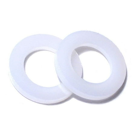 3/8 x 5/8 x 1/16 Nylon Plastic Flat Washers FLWSRN-050 (25 pcs.)