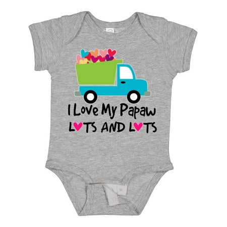 Inktastic I Love My Papaw Grandchild Gift Baby Boy Bodysuit