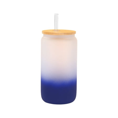 Frosted Sublimation Glass Mason Jars Blue 18.6OZ Wide Mouth Tumblers Mugs Cups with Lid and Straw
Frosted Sublimation Glass Mason Jars Blue 18.6OZ Wide Mouth Tumblers Mugs Cups with Lid and Straw