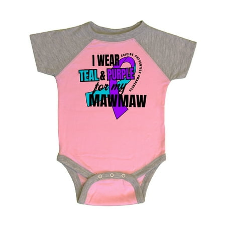 Inktastic Suicide Prevention I Wear Teal and Purple for My Mawmaw Gift Baby Boy or Baby Girl Bodysuit
Inktastic Suicide Prevention I Wear Teal and Purple for My Mawmaw Gift Baby Boy or Baby Girl Bodysuit