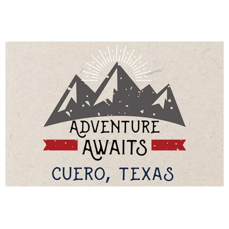 Cuero Texas Souvenir 2x3 Inch Fridge Magnet Adventure Awaits Design