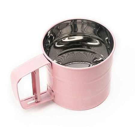 Stainless Steel Mesh Flour Icing Sugar Sifter Sieve Strainer Cup Baking Tool