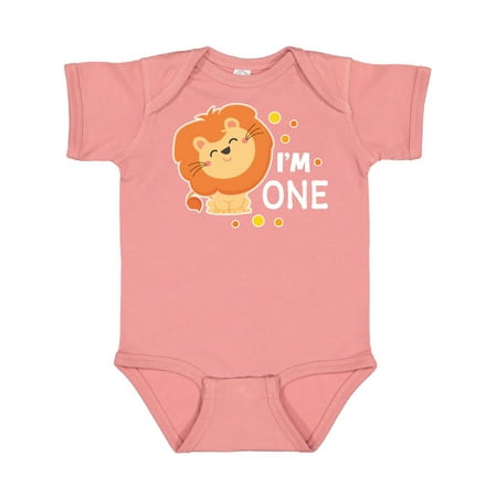 Inktastic Im One with Cute Smiling Lion Gift Baby Boy or Baby Girl Bodysuit