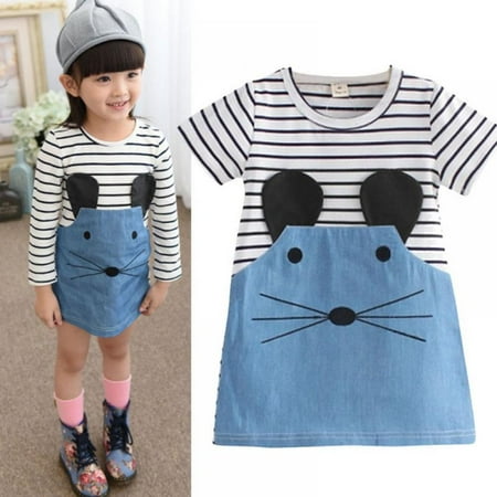 Bullpiano Toddler Girls Long Sleeve Dress Denim Panel Striped Knee Length Clohtes Dress
Bullpiano Toddler Girls Long Sleeve Dress Denim Panel Striped Knee Length Clohtes Dress