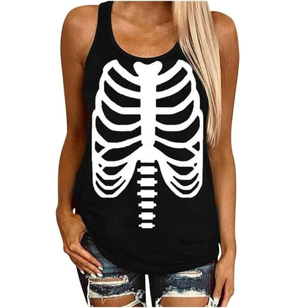Women s Sleeveless Shirts Halloween Sleeveless Casual Tank T-Shirt Blouse Crewneck Loose Loose Fit Corset Racerback Tee Casual Ruffle Summer Bandage Loose Fit Tops Tees Tank for Loose
Women s Sleeveless Shirts Halloween Sleeveless Casual Tank T-Shirt Blouse Crewneck Loose Loose Fit Corset Racerback Tee Casual Ruffle Summer Bandage Loose Fit Tops Tees Tank for Loose