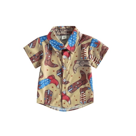 Arvbitana 6M 12M 18M 24M 3T 4T Toddler Baby Boy 4th of July Clothes Button Up Shirts Lapel Short Sleeve Shirt Tops Western Clothes Independence Day
Arvbitana 6M 12M 18M 24M 3T 4T Toddler Baby Boy 4th of July Clothes Button Up Shirts Lapel Short Sleeve Shirt Tops Western Clothes Independence Day