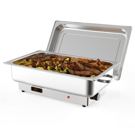 Shininglove Electric Chafing Dish Set with Temperature Control 15QT Plat Top Stainless Steel Full-size Chafer with Transparent Lid
Shininglove Electric Chafing Dish Set with Temperature Control 15QT Plat Top Stainless Steel Full-size Chafer with Transparent Lid