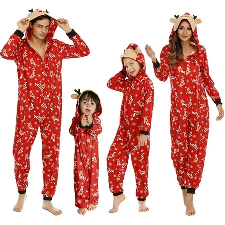 Zukuco Matching Family Christmas Onesie Pajamas Set Funny PJ Elk Print Sleepwear One Piece Hooded Xmas Loungewear for Women Men
Zukuco Matching Family Christmas Onesie Pajamas Set Funny PJ Elk Print Sleepwear One Piece Hooded Xmas Loungewear for Women Men