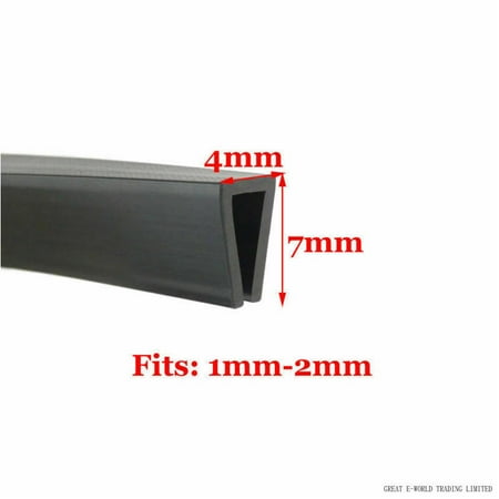 New Rubber U Channel Edging Trim Seal 0.5~13Mm Edge Protection