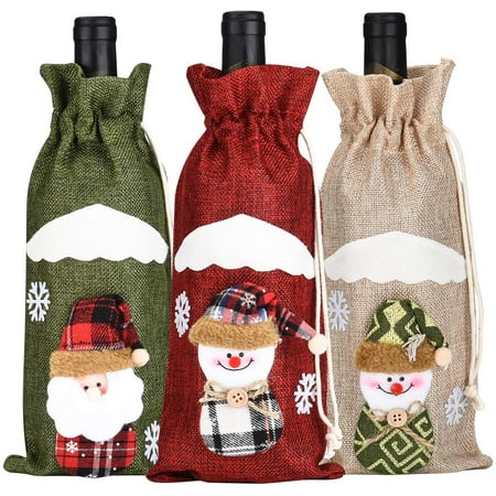 3pcs Christmas Wine Bottle Cover Powder Bag Santa Claus Snowman Tableware for Christmas New Year Decoration
3pcs Christmas Wine Bottle Cover Powder Bag Santa Claus Snowman Tableware for Christmas New Year Decoration