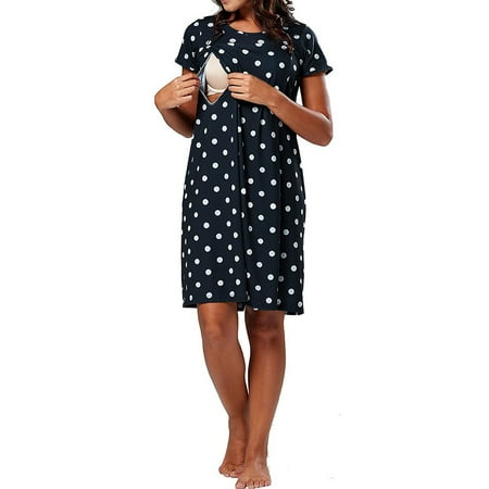 TAIAOJING Women s Maternity Dress Short Sleeve Heart-shaped Wave Point Nursing Breastfeeding Dress
TAIAOJING Women s Maternity Dress Short Sleeve Heart-shaped Wave Point Nursing Breastfeeding Dress