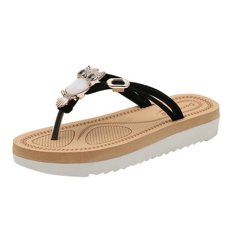 CBGELRT Womens Sandals Black Support Sandals for Women Women Solid Bohemia Thick Bottom Sandals Slipper Beach Shoes Cute Flats for Women
CBGELRT Womens Sandals Black Support Sandals for Women Women Solid Bohemia Thick Bottom Sandals Slipper Beach Shoes Cute Flats for Women