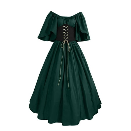 mveomtd For Womens Trumpet Sleeve Irish Shirt Dress With Corset Traditional Dress Women M Gothic Retro Long Sleeve Corset Dress Dress Green M
mveomtd For Womens Trumpet Sleeve Irish Shirt Dress With Corset Traditional Dress Women M Gothic Retro Long Sleeve Corset Dress Dress Green M